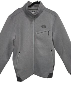 The North Face Men XL Gray Full Zip Jacket Tech Fleece Outdoor Coat